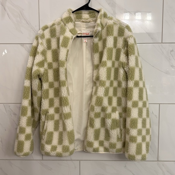 Green Checkered Sherpa - Picture 2 of 4